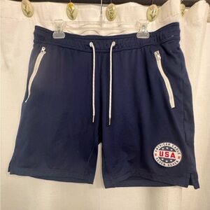 American Eagle Navy Blue USA Men's Athletic Shorts